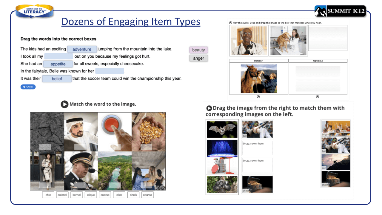 Engaging item types