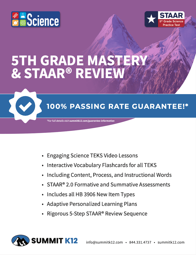 5th Grade Science Mastery & STAAR® Review