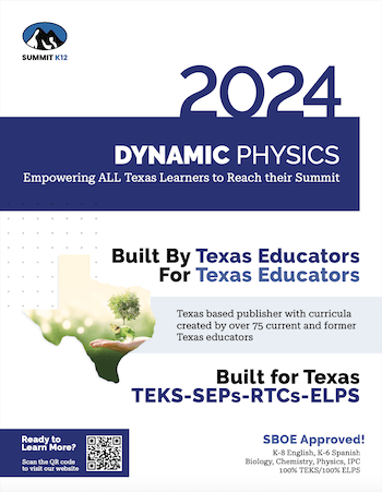 2024 physics science adoption texas